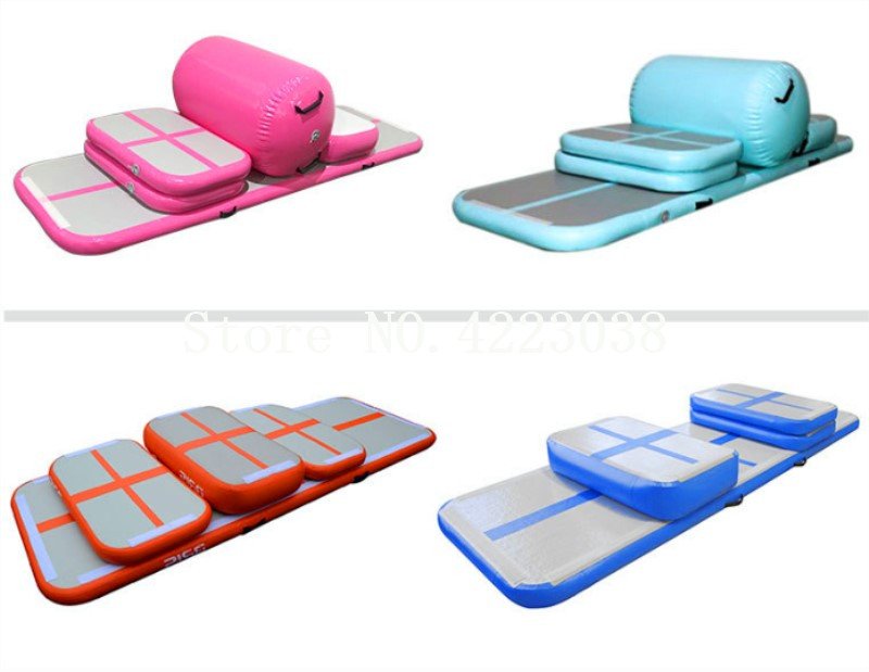 Inflatable Air Track Set For Gymnastics Cheerleading Tumbling Training Equipment - 9