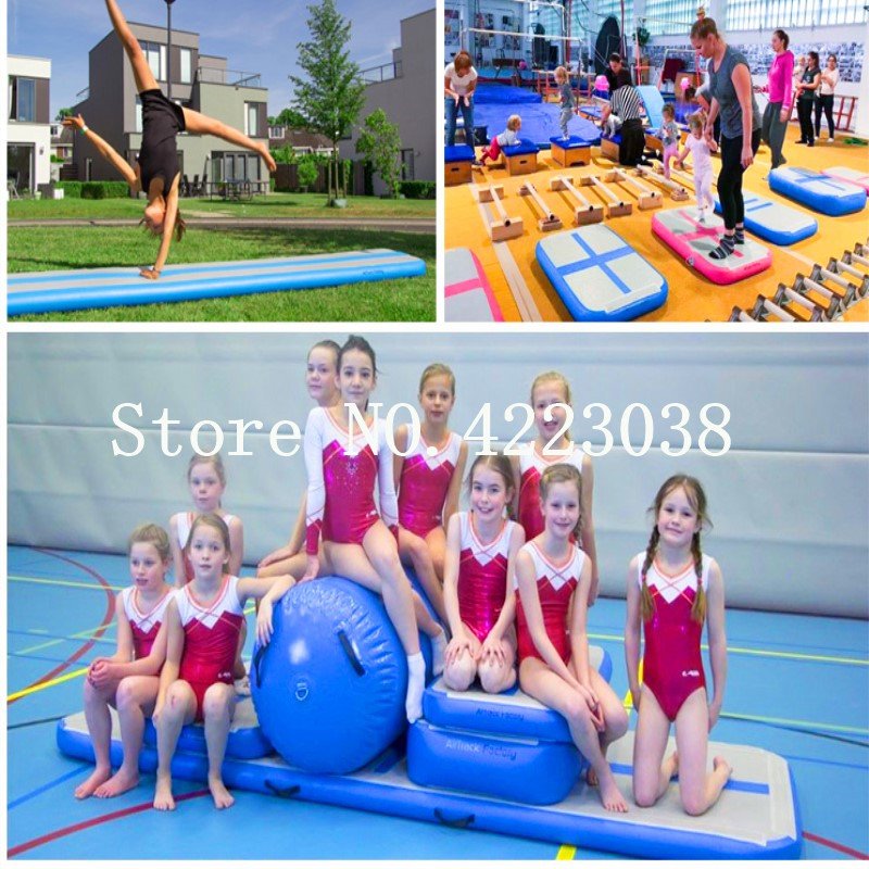 Inflatable Air Track Set For Gymnastics Cheerleading Tumbling Training Equipment - 11