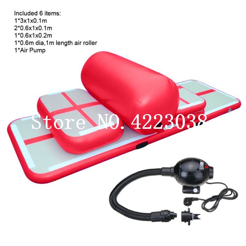 Inflatable Air Track Set For Gymnastics Cheerleading Tumbling Training Equipment - 1