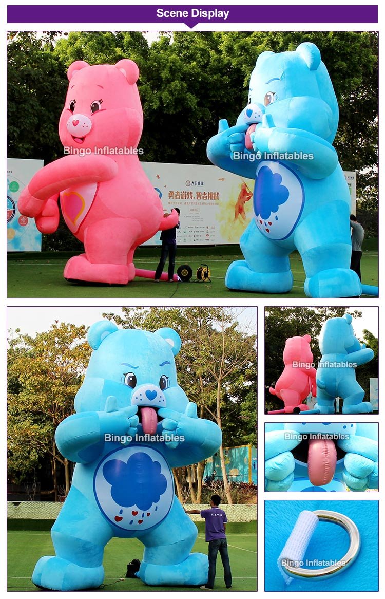 Blue Giant Inflatable Baby Bear 37x25x5m Adorable Event Display Balloon Toy For Parties And Celebrations - 2 Blue Giant Inflatable Baby Bear 37x25x5m Adorable Event Display Balloon Toy For Parties And Celebrations - 2
