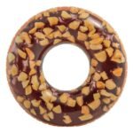 Adult Inflatable Chocolate Donut Swim Ring Water Tube Funny Pool Float Air Mattress Toys Fun Raft
