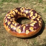 Adult Inflatable Chocolate Donut Swim Ring Water Tube Funny Pool Float Air Mattress Toys Fun Raft - 3