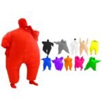 Adult Inflatable Sumo Wrestler Wrestling Suit Blow Up Fat Cosplay Costume Halloween Party Toys Fancy Dress Full Body