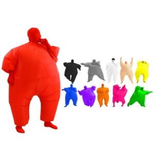 Adult Inflatable Sumo Wrestler Wrestling Suit Blow Up Fat Cosplay Costume Halloween Party Toys Fancy Dress Full Body