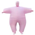 Adult Inflatable Sumo Wrestler Wrestling Suit Blow Up Fat Cosplay Costume Halloween Party Toys Fancy Dress Full Body - 3