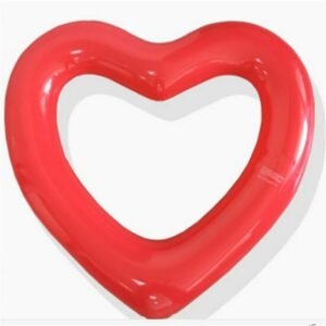 Adult Inflatable Swim Ring Heart-shape Swimming Lap Float Row - 2