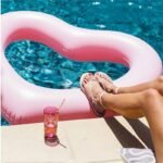 Adult Inflatable Swim Ring Heart-shape Swimming Lap Float Row - 5
