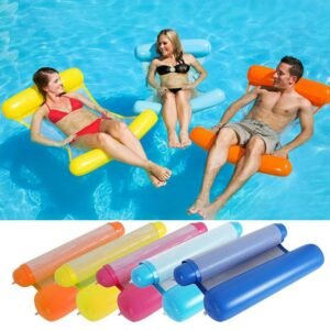 Adult Inflatable Floating Pool Swimming Ring Lazy Water Lounge Chair Bed