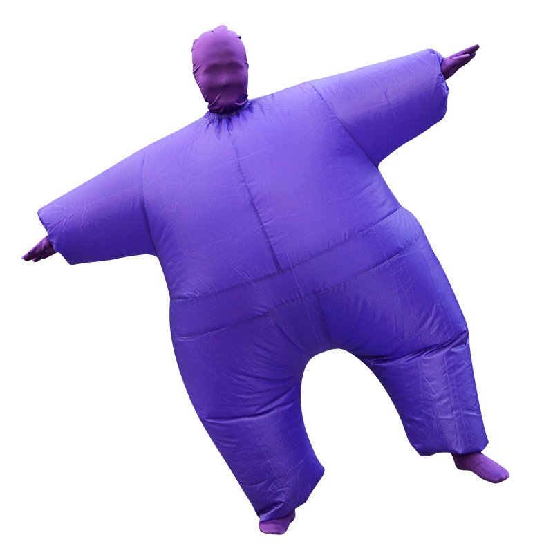 Adult Inflatable Sumo Wrestling Suit Full Body Fancy Dress Halloween Cosplay Costume Blow Up Party Toy - 4