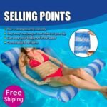 Water Hammock Swimming Pool Swim Chair Foot Rest Beach Floating Bed Inflatable Raft Lounger - 2