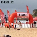 Advertisement Running Racing Start Finish Line Inflatable Arch With Blower Event Gantry For Marathon