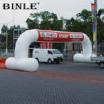 Advertisement Running Racing Start Finish Line Inflatable Arch With Blower Event Gantry For Marathon - 3