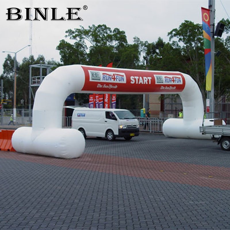 Inflatable Marathon Archway Racing Startfinish Line Event Gantry With Blower For Running Events - 2