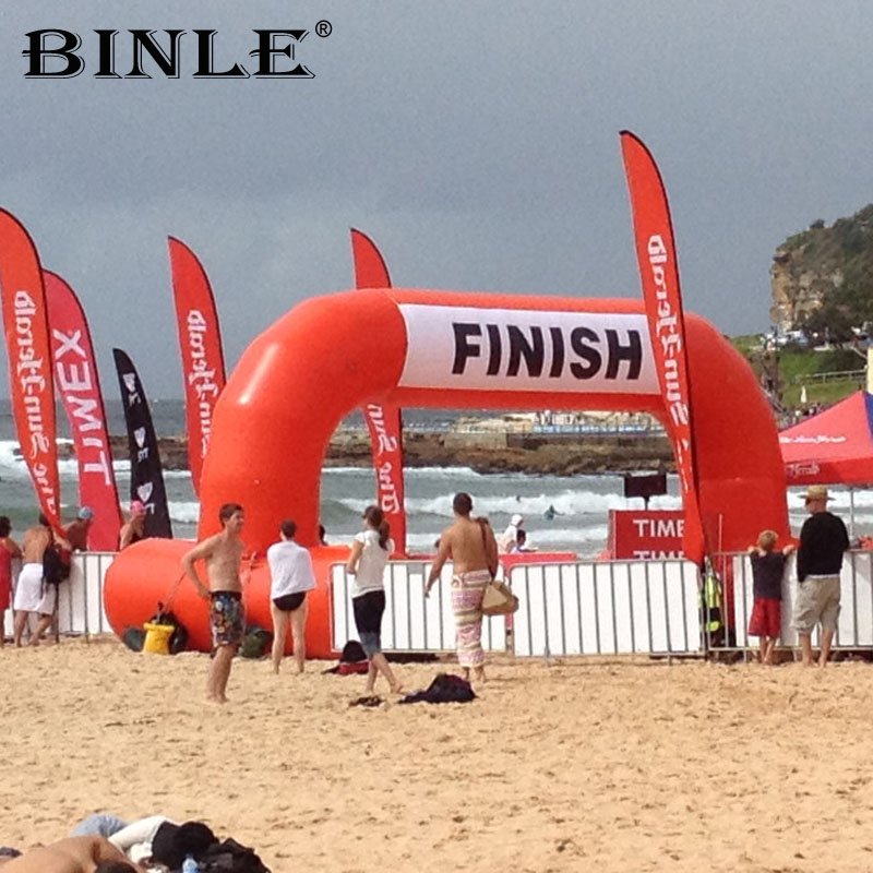 Inflatable Marathon Archway Racing Startfinish Line Event Gantry With Blower For Running Events - 3