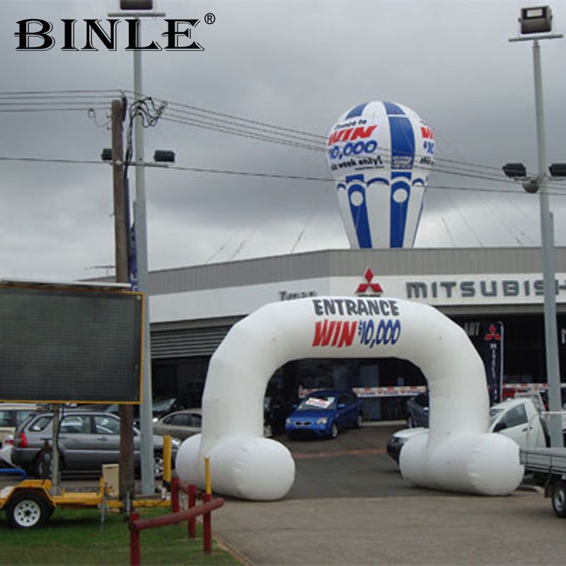 Inflatable Marathon Archway Racing Startfinish Line Event Gantry With Blower For Running Events - 4