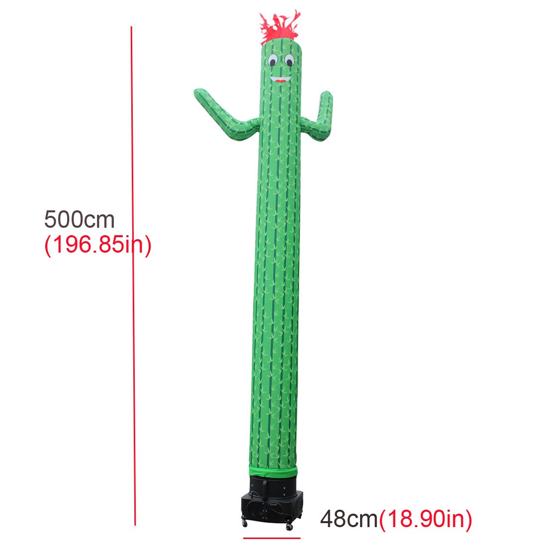 19ft Giant Inflatable Cactus Waving Arm Fly Puppet Man No Blower Required Perfect For Outdoor Advertising - 1