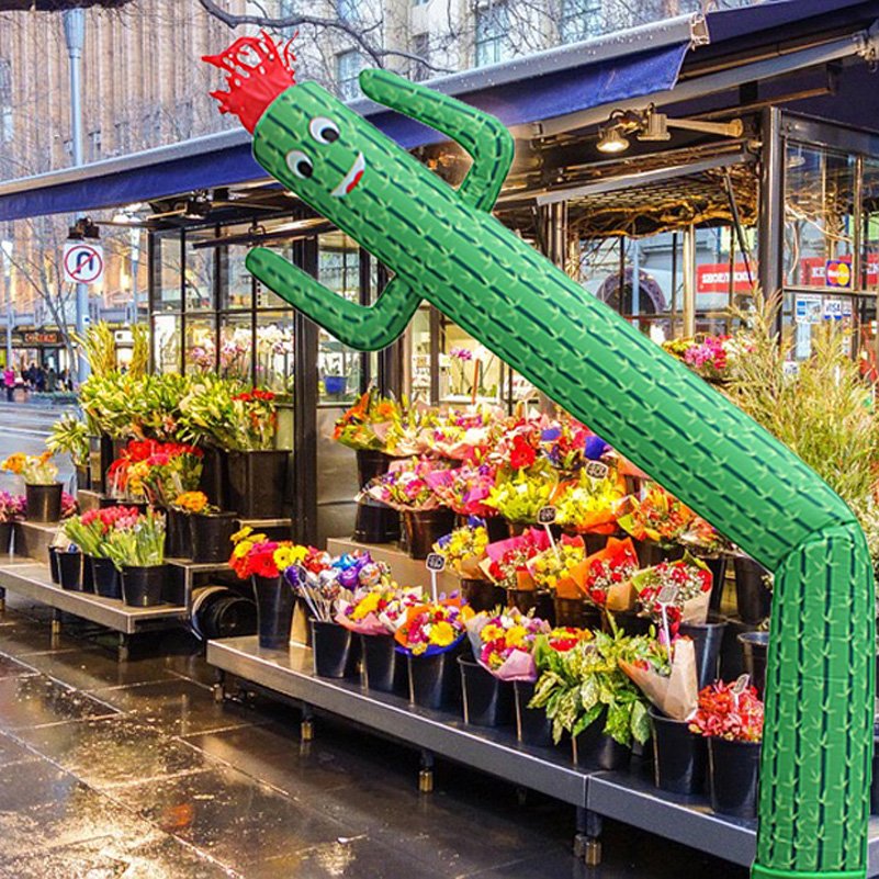 19ft Giant Inflatable Cactus Waving Arm Fly Puppet Man No Blower Required Perfect For Outdoor Advertising - 2