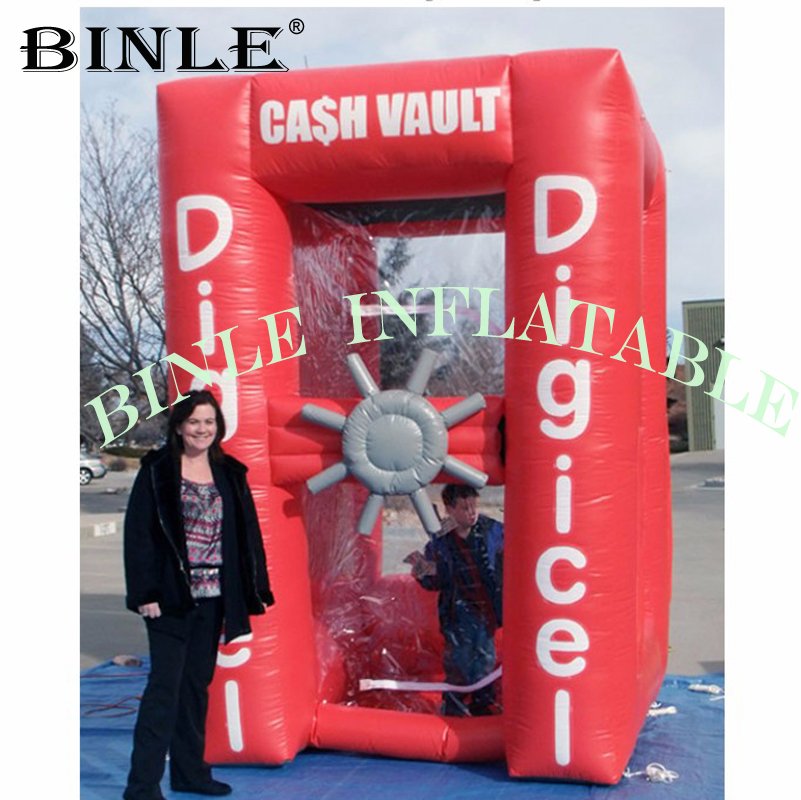 Inflatable Cash Cube Booth Ideal Advertising Tool For Store Openings Promotions Money Machine Games - 3