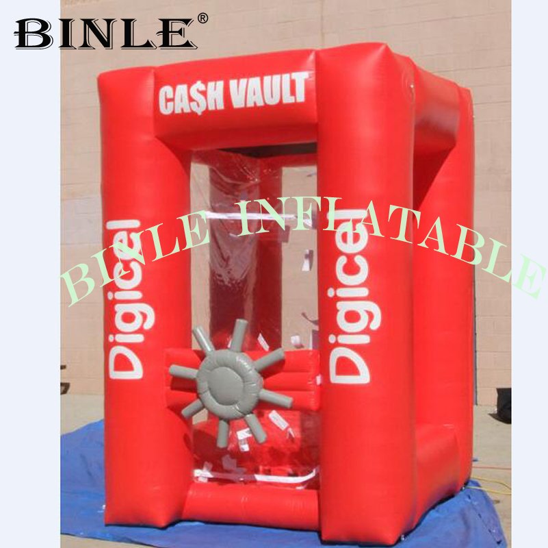 Inflatable Cash Cube Booth Ideal Advertising Tool For Store Openings Promotions Money Machine Games - 4