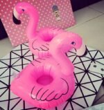Air Mattresses For Cup Inflatable Flamingo Drinks Holder Pool Floats Bar Coasters Floatation Devices Pink - 2