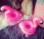 Air Mattresses For Cup Inflatable Flamingo Drinks Holder Pool Floats Bar Coasters Floatation Devices Pink - 5