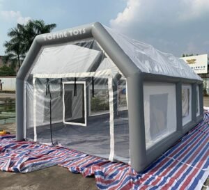 Air Sealed Inflatable Car Wash Booth Paintball Spray For - 2