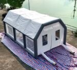 Air Sealed Inflatable Car Wash Booth Paintball Spray For