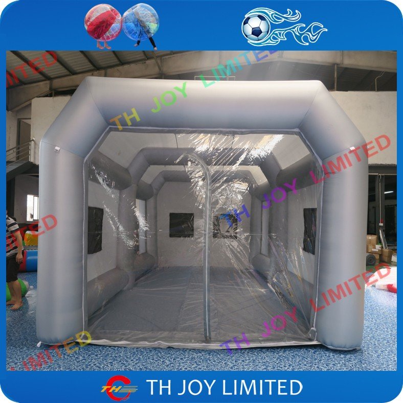 8x4x3m Inflatable Automobile Paint Booth Portable Airfilled Spray Tent For Car Detailing And Restoration - 4