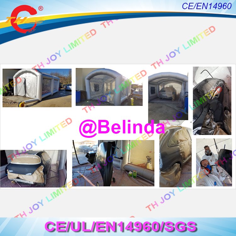 8x4x3m Inflatable Automobile Paint Booth Portable Airfilled Spray Tent For Car Detailing And Restoration - 1