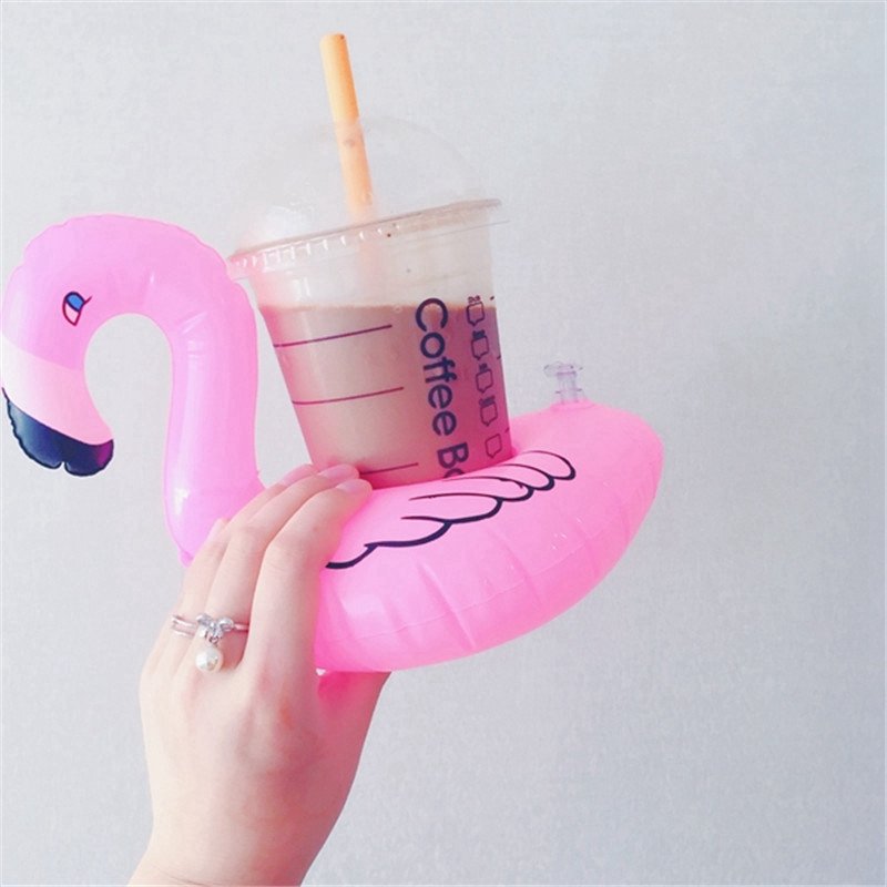 Pink Flamingo Inflatable Drink Holder Floating Pool Bar Coasters Air Mattresses Floatation Devices - 6 Pink Flamingo Inflatable Drink Holder Floating Pool Bar Coasters Air Mattresses Floatation Devices - 6