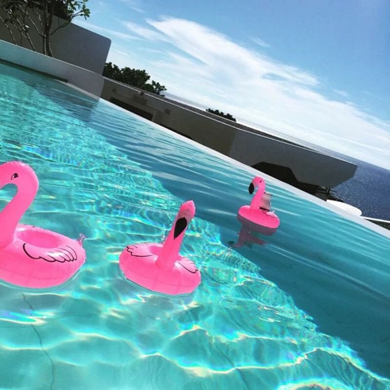 Pink Flamingo Inflatable Drink Holder Floating Pool Bar Coasters Air Mattresses Floatation Devices - 9 Pink Flamingo Inflatable Drink Holder Floating Pool Bar Coasters Air Mattresses Floatation Devices - 9