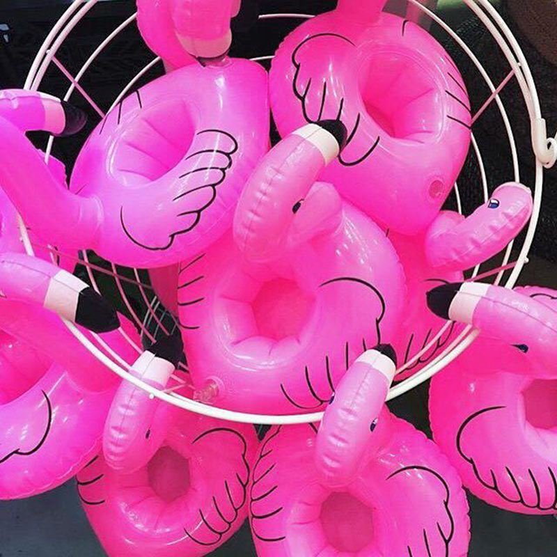 Pink Flamingo Inflatable Drink Holder Floating Pool Bar Coasters Air Mattresses Floatation Devices - 13 Pink Flamingo Inflatable Drink Holder Floating Pool Bar Coasters Air Mattresses Floatation Devices - 13