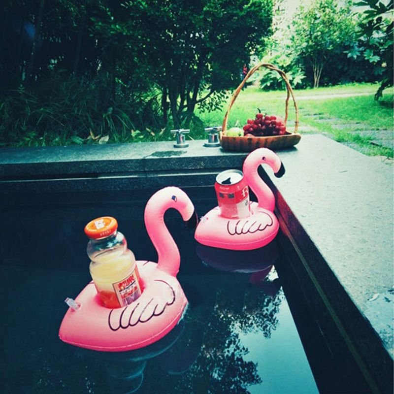 Pink Flamingo Inflatable Drink Holder Floating Pool Bar Coasters Air Mattresses Floatation Devices - 3 Pink Flamingo Inflatable Drink Holder Floating Pool Bar Coasters Air Mattresses Floatation Devices - 3