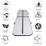 Airtrack Tumbling Inflatable Bouncer Gymnastics Floor Trampoline Electric Air Pump For Home Use Training Cheerleading Beach - 4