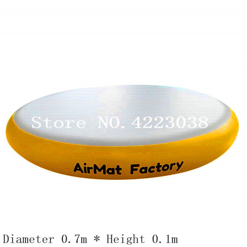 Round Airspot Inflatable Gymnastics Training Mat 07m Ideal For Indooroutdoor Fitness Exercise - 3