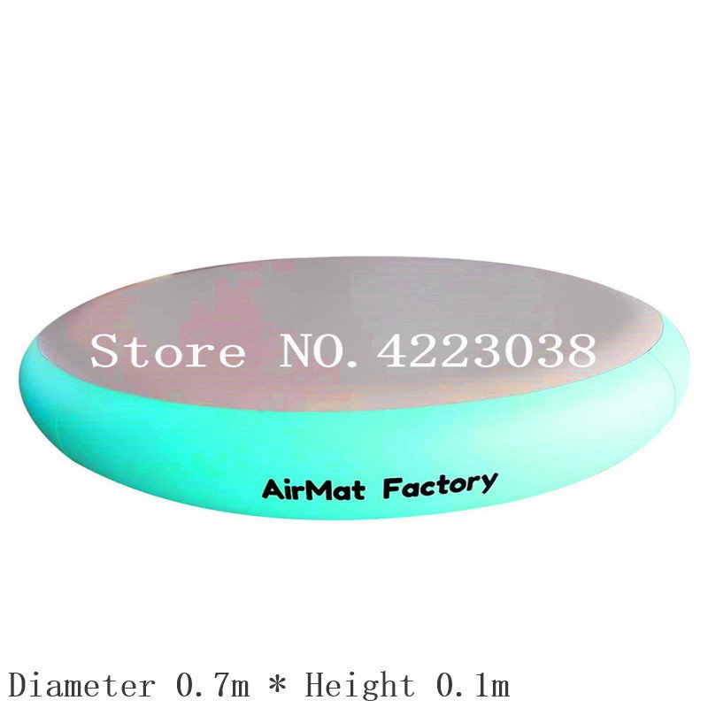 Round Airspot Inflatable Gymnastics Training Mat 07m Ideal For Indooroutdoor Fitness Exercise - 5