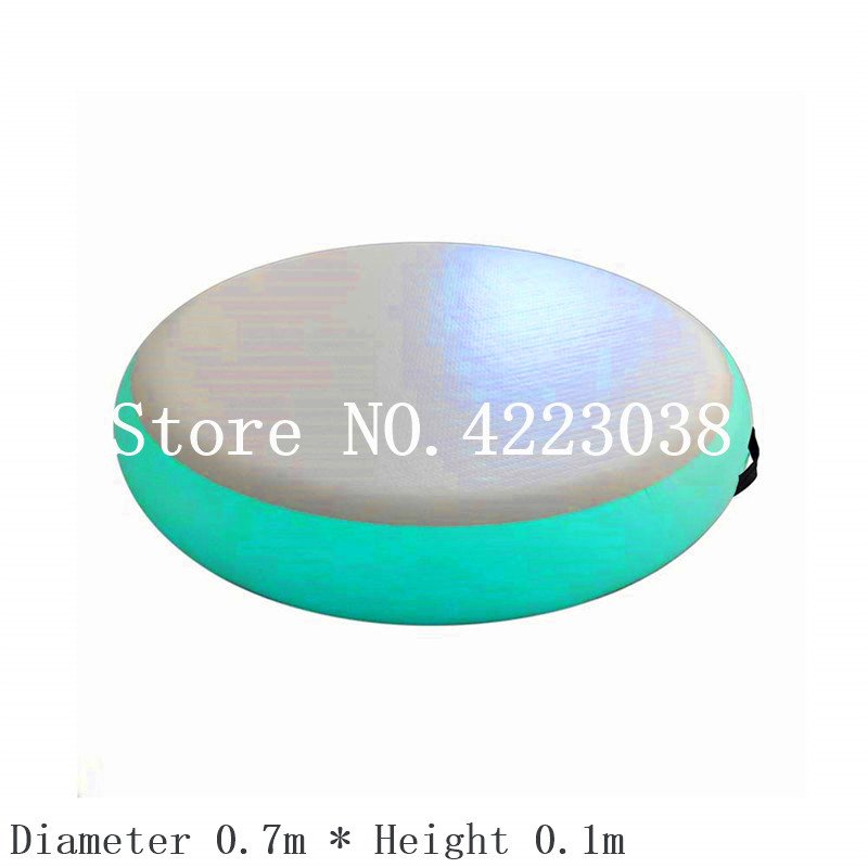 Round Airspot Inflatable Gymnastics Training Mat 07m Ideal For Indooroutdoor Fitness Exercise - 6
