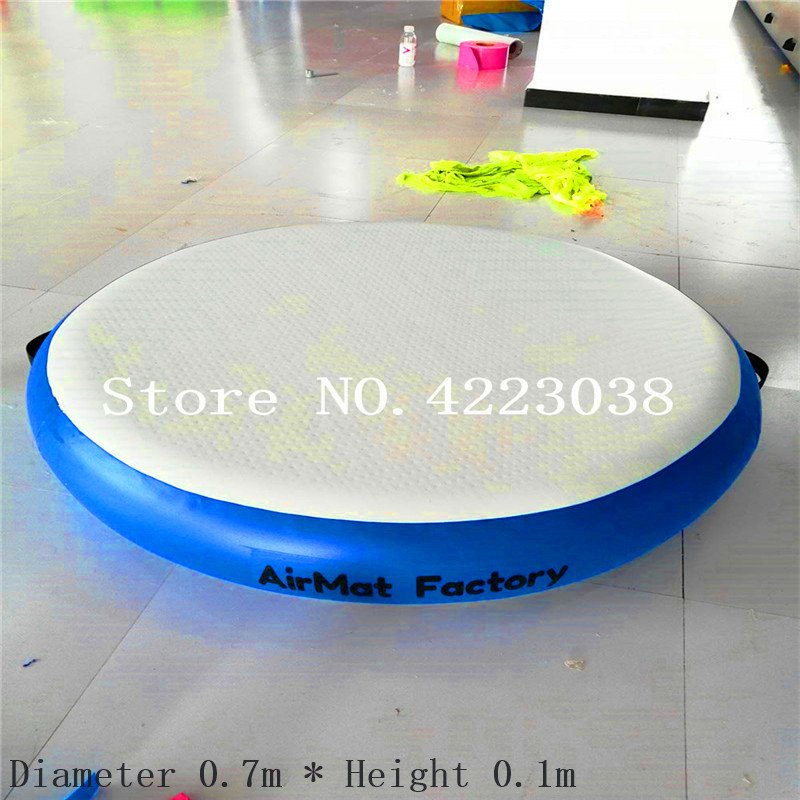 Round Airspot Inflatable Gymnastics Training Mat 07m Ideal For Indooroutdoor Fitness Exercise - 11