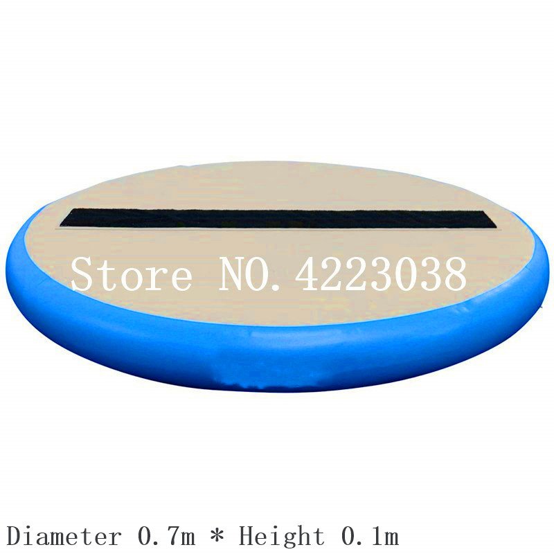 Round Airspot Inflatable Gymnastics Training Mat 07m Ideal For Indooroutdoor Fitness Exercise - 13