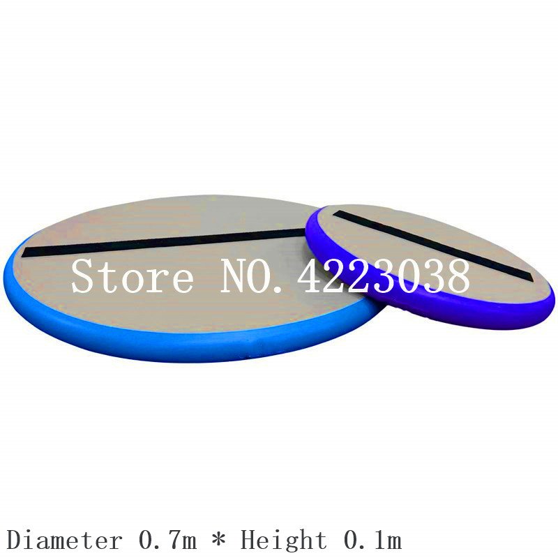Round Airspot Inflatable Gymnastics Training Mat 07m Ideal For Indooroutdoor Fitness Exercise - 16