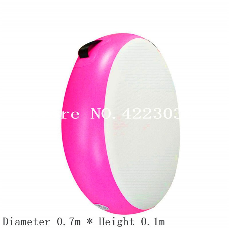 Round Airspot Inflatable Gymnastics Training Mat 07m Ideal For Indooroutdoor Fitness Exercise - 1