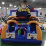Amusement Park Equipment Inflatable Small Slide For Kids With