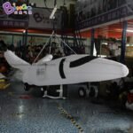 Attractive 2 5m Long Giant Inflatable Plane Model With Hanging For Aviation Theme Party Toy - 3