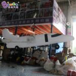 Attractive 2 5m Long Giant Inflatable Plane Model With Hanging For Aviation Theme Party Toy - 4
