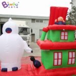 Attractive 5x1 2x1 7 Meters Inflatable Christmas Train For Outdoor Decoration Balloon Toys Retail - 5