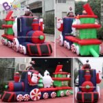 Attractive 5x1 2x1 7 Meters Inflatable Christmas Train For Outdoor Decoration Balloon Toys Retail - 6