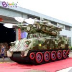 Attractive 7x2 8x3 8mh Inflatable Missile Tank For Event Showing Fancy Design Balloon Display Toys - 4