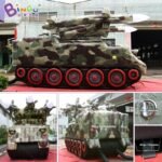 Attractive 7x2 8x3 8mh Inflatable Missile Tank For Event Showing Fancy Design Balloon Display Toys - 6