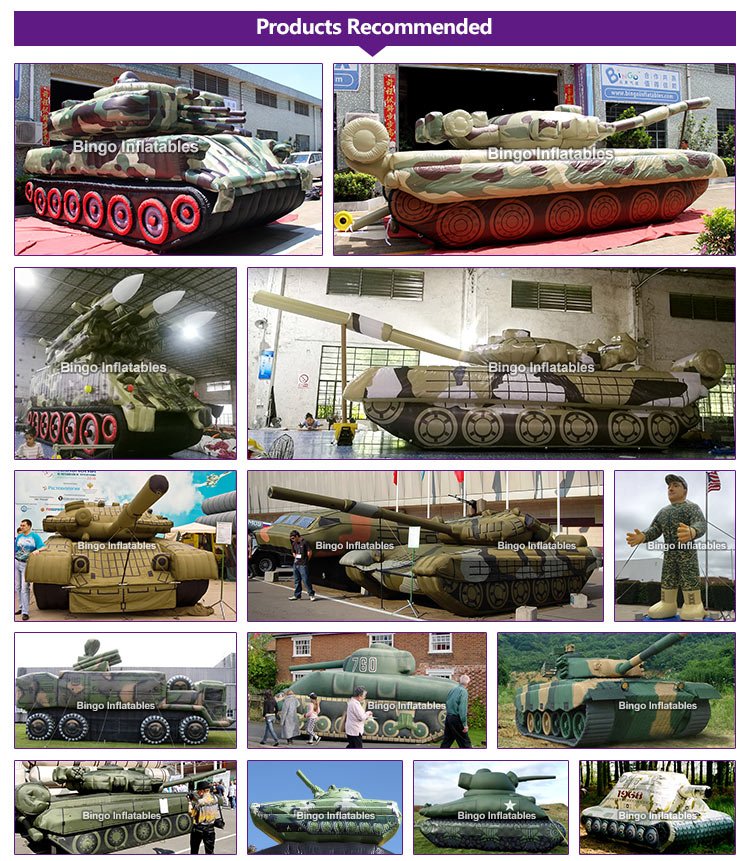 7x2 8x3 8mh Inflatable Missile Tank Display Event Showpiece Innovative Design Kids Fun Balloon Toy - 2