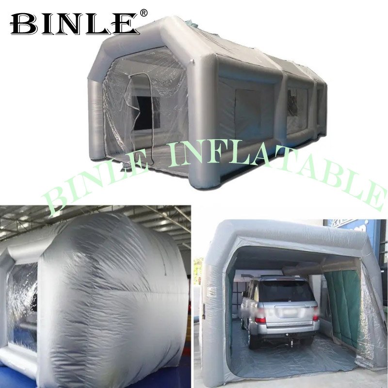 Portable Giant Inflatable Automobile Spray Paint Booth Car Detailing Workstation Wash Garage For Outdoor Use - 6